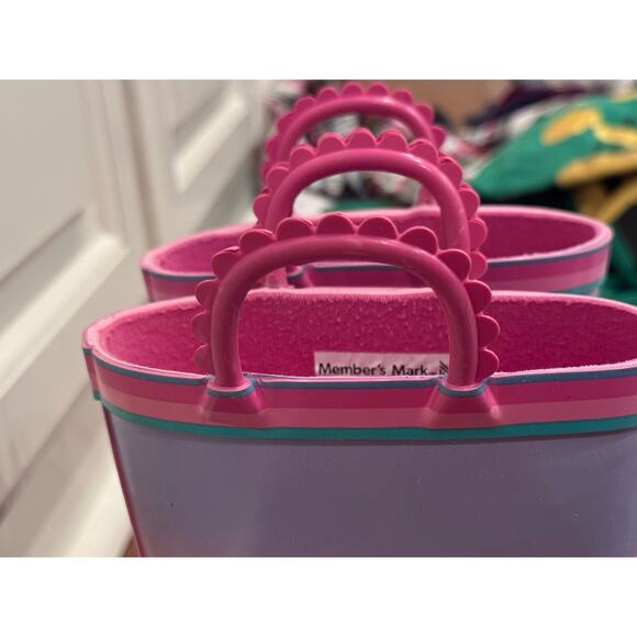 Members Mark Unicorn Rain Boots Waterproof Rubber Boots Toddler Girls Sz 13/1 - Picture 6 of 9